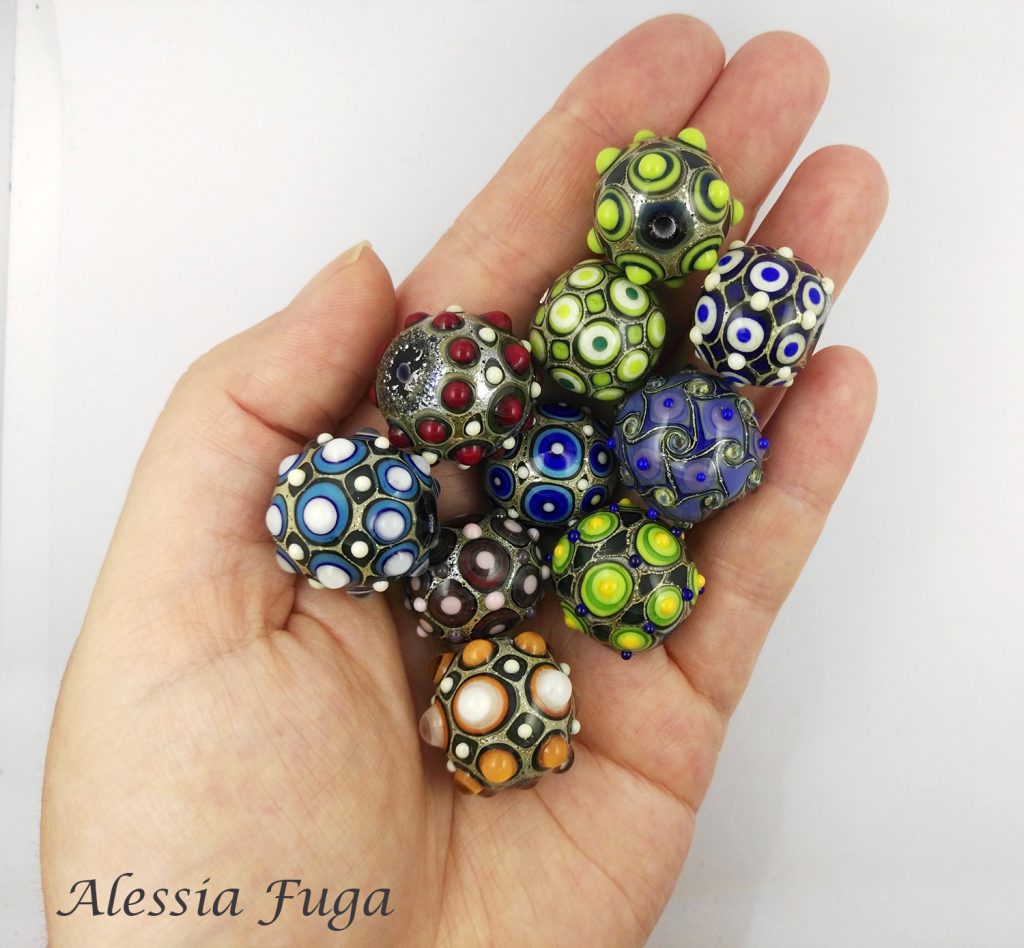Small "Fenice" beads ensemble
