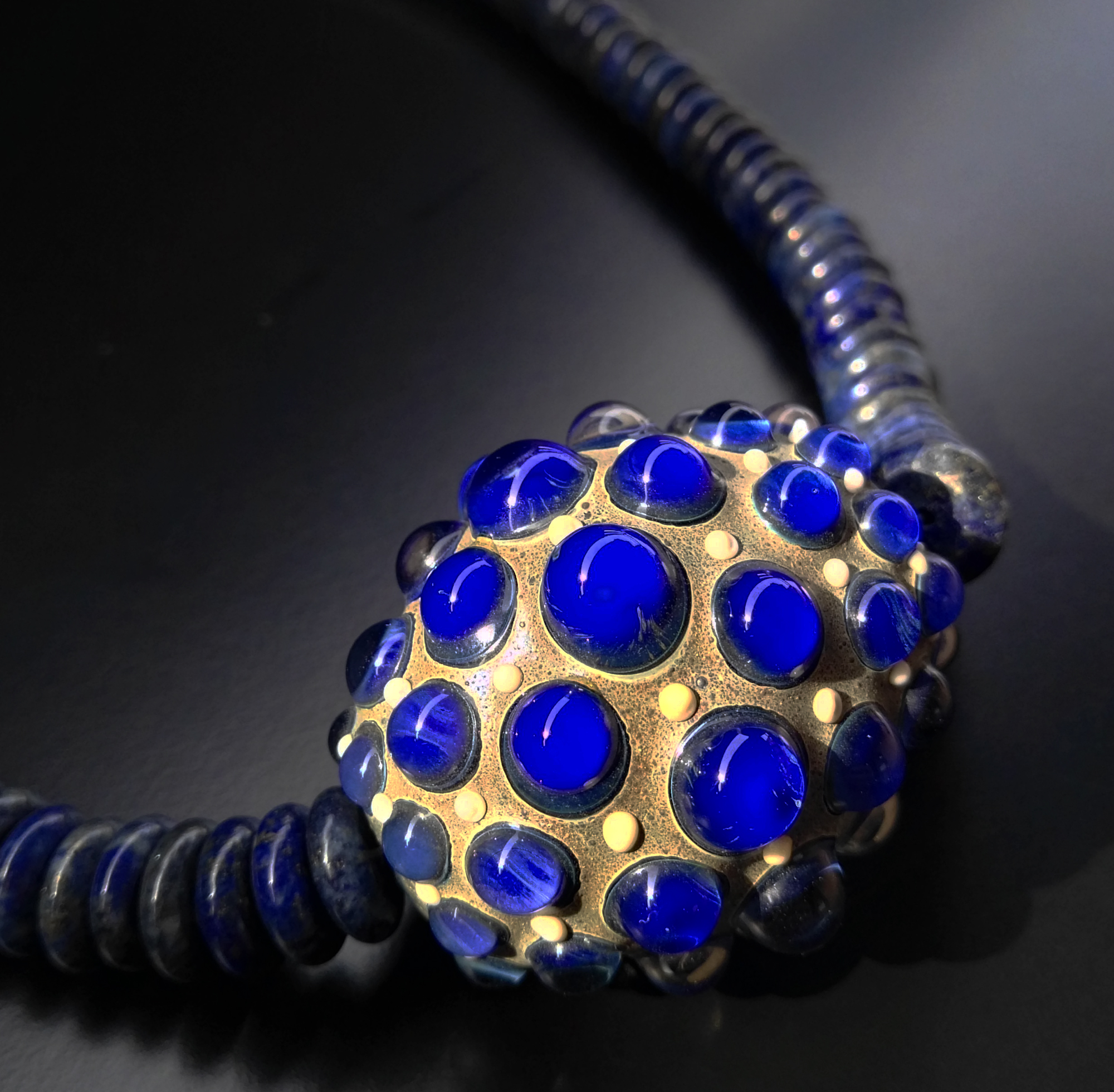 Murano glass bead necklace collana perla vetro di Murano