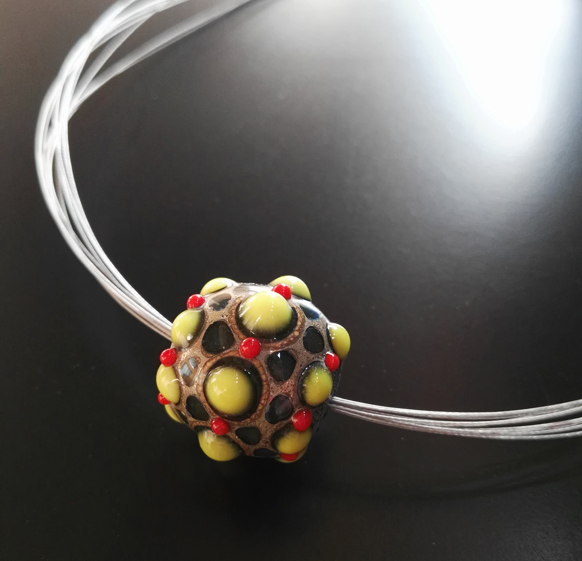 Perla Fenice gialla e arancio