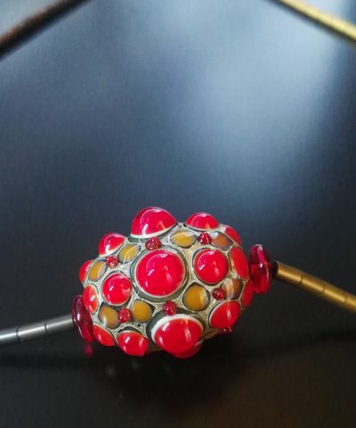 [:it]Collana con perla in vetro di Murano handmade da Alessia Fuga[:en]Murano glass bead necklace collana perla vetro di Murano[:]