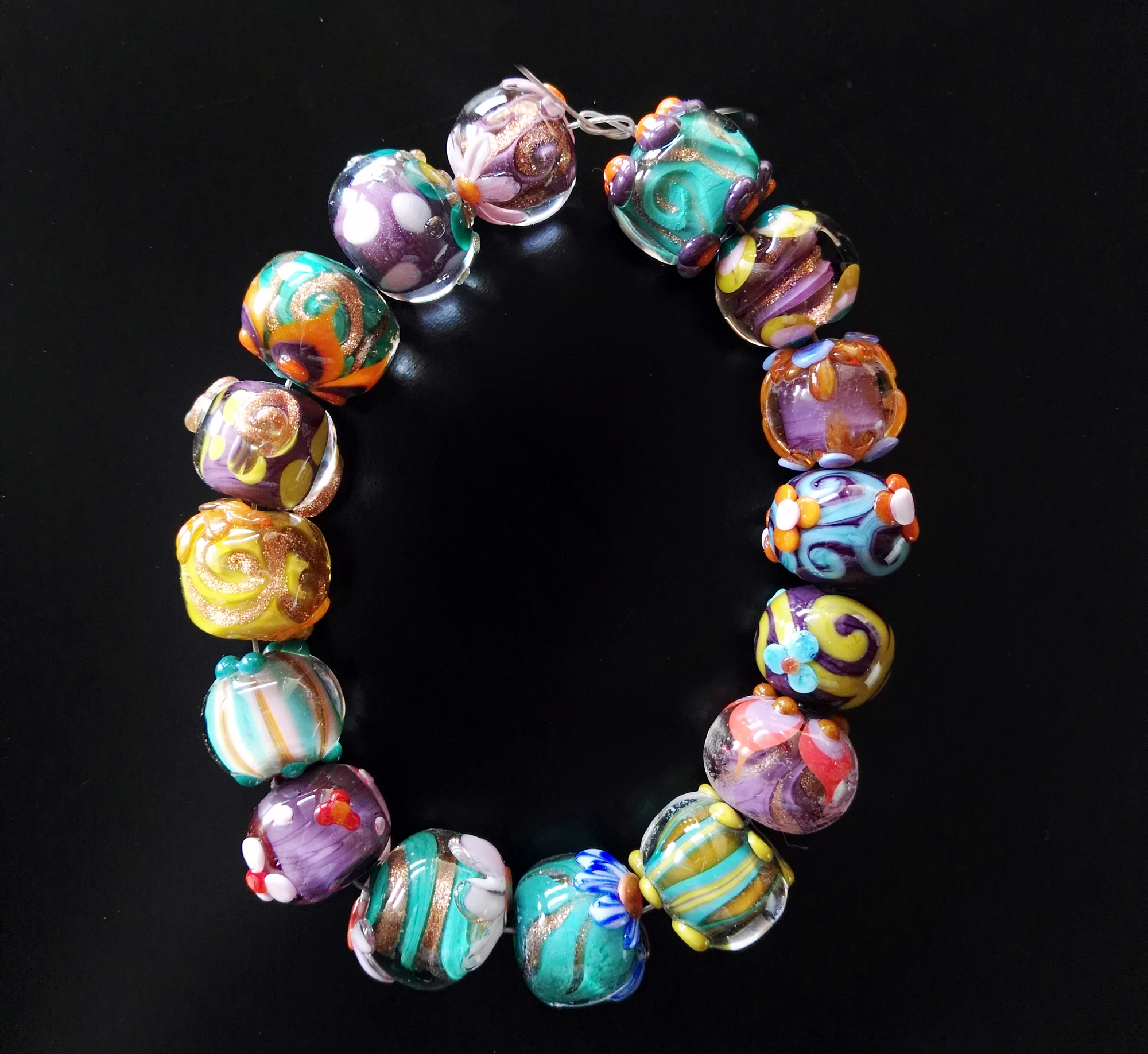 Set di perle in vetro di Murano, Murano glass bead set