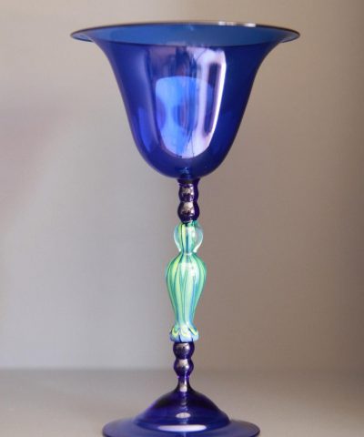 Murano glass goblet by Alessia Fuga
