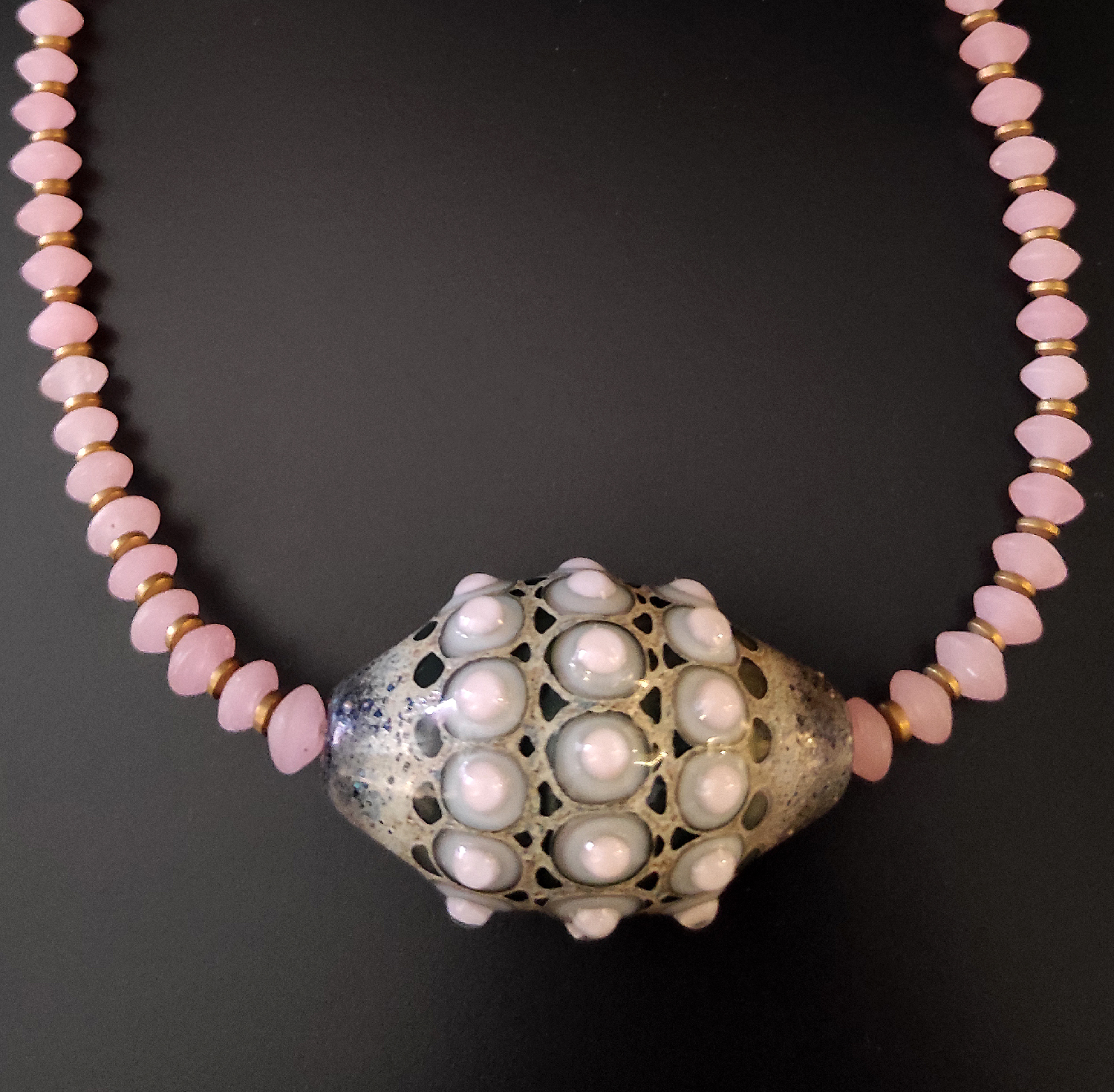 Pink Fenice necklace