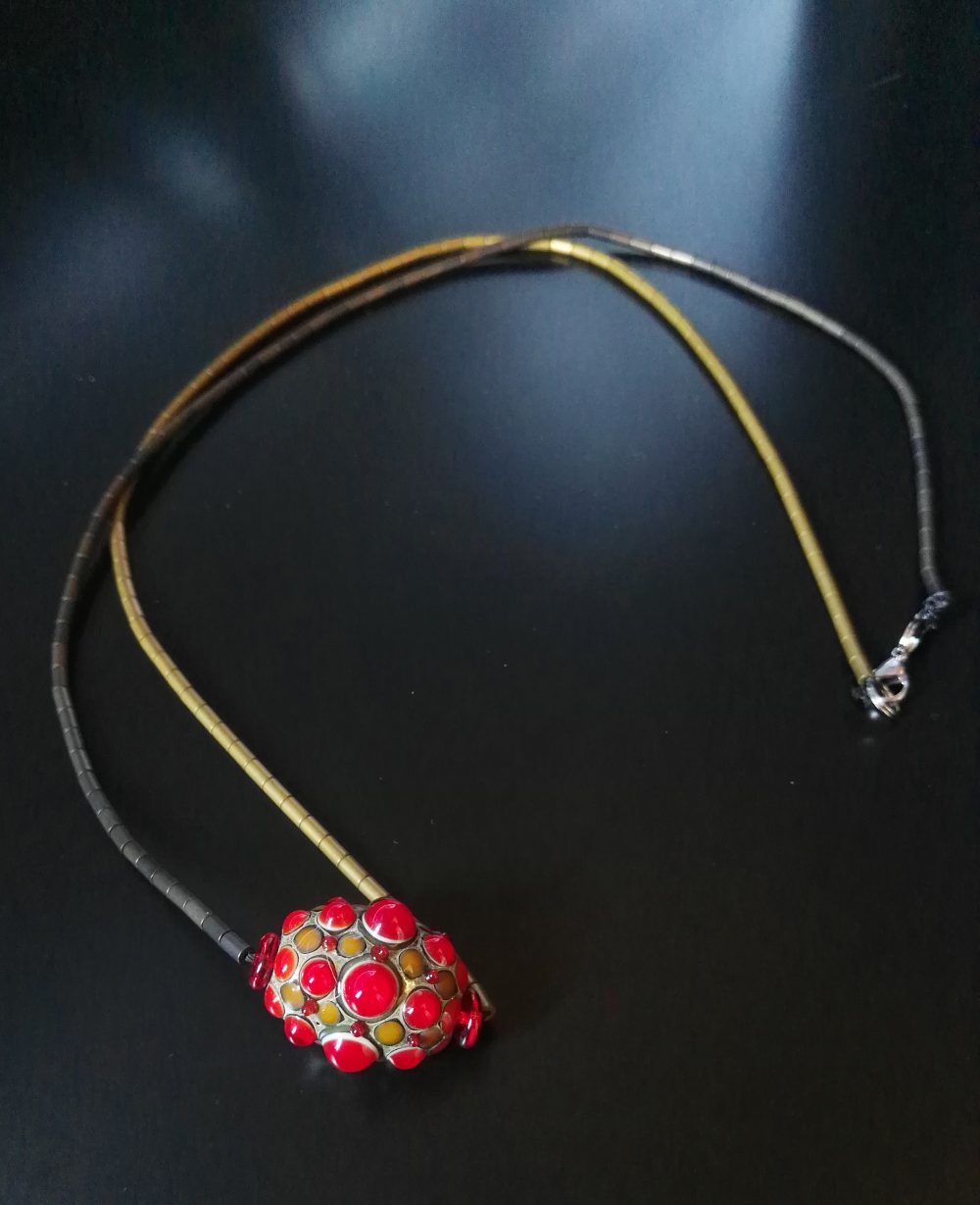 [:en]Murano glass bead necklace collana perla vetro di Murano[:]