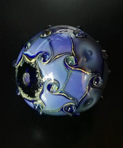 [:it]perla-fenice-inchiostro-twist-Alessia-Fuga[:en]Murano glass bead perla in vetro di Murano[:]