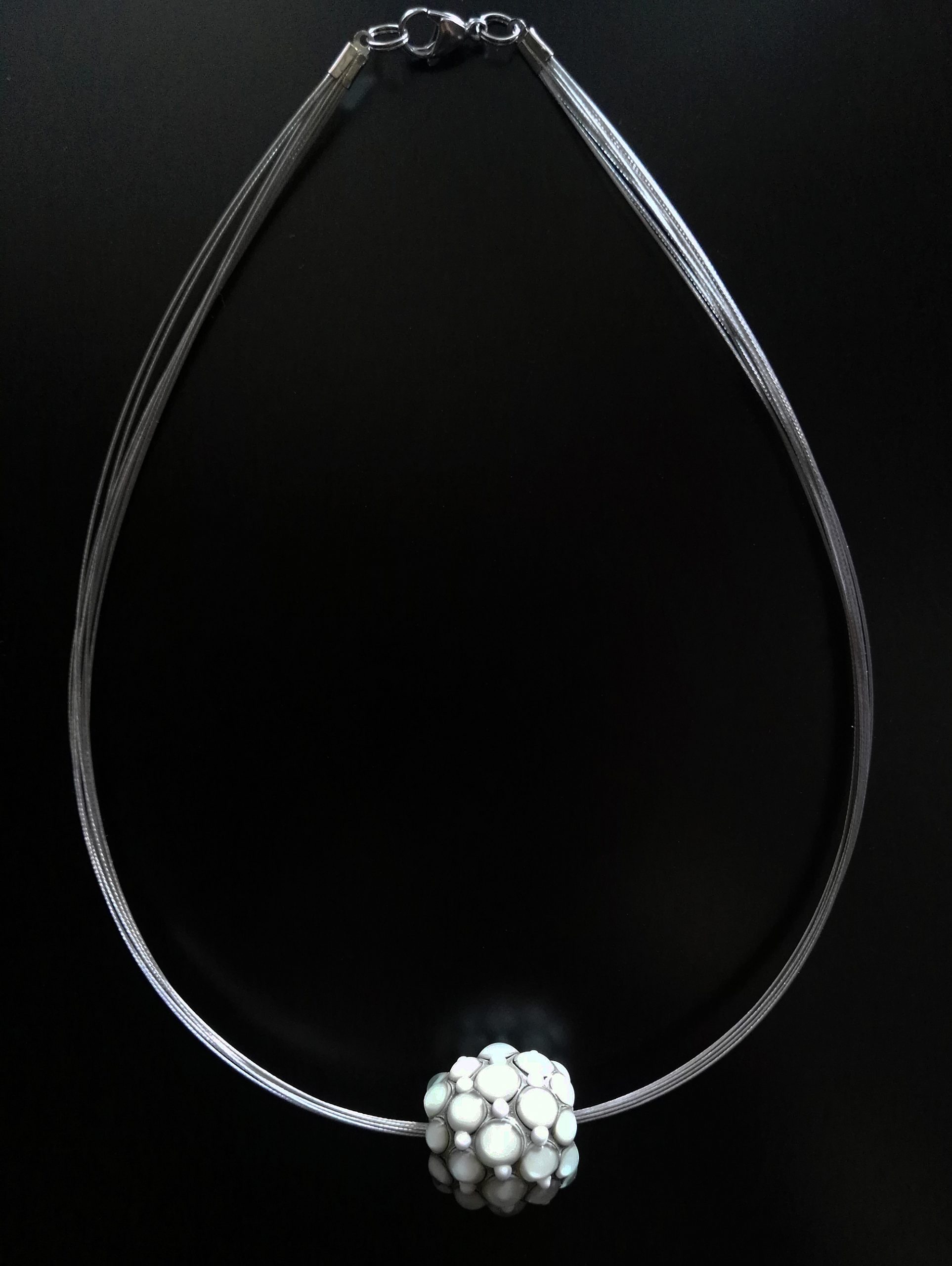 Collana-con-perla-in-vetro-di-Murano-lavorata-a-mano-di-Alessia-Fuga Collana-con-perla-in-vetro-di-Murano-lavorata-a-mano-di-Alessia-Fuga