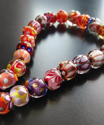 Red Fantasia necklace by Alessia Fuga