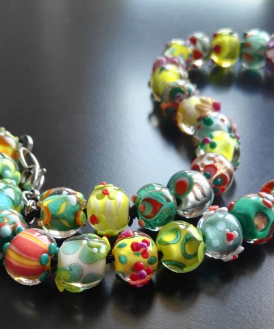 Green Fantasia necklace by Alessia Fuga