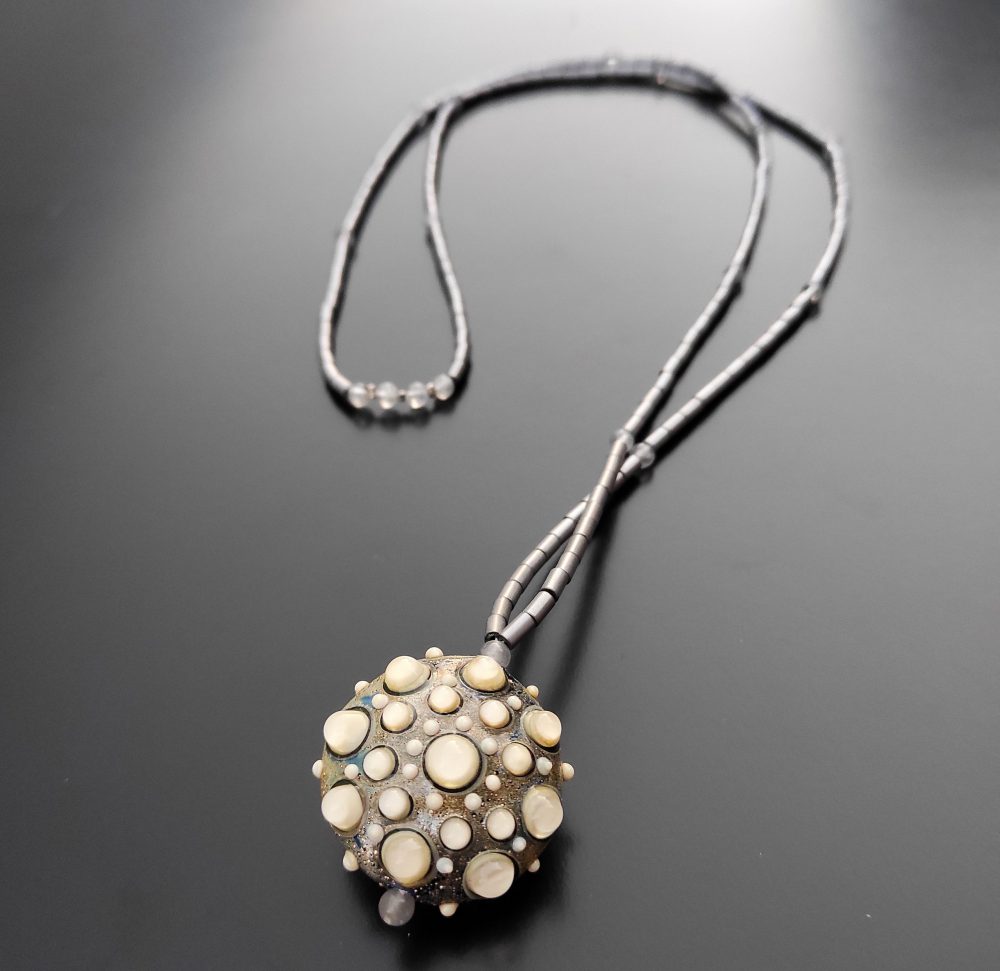 Collana ematite e vetro di Murano