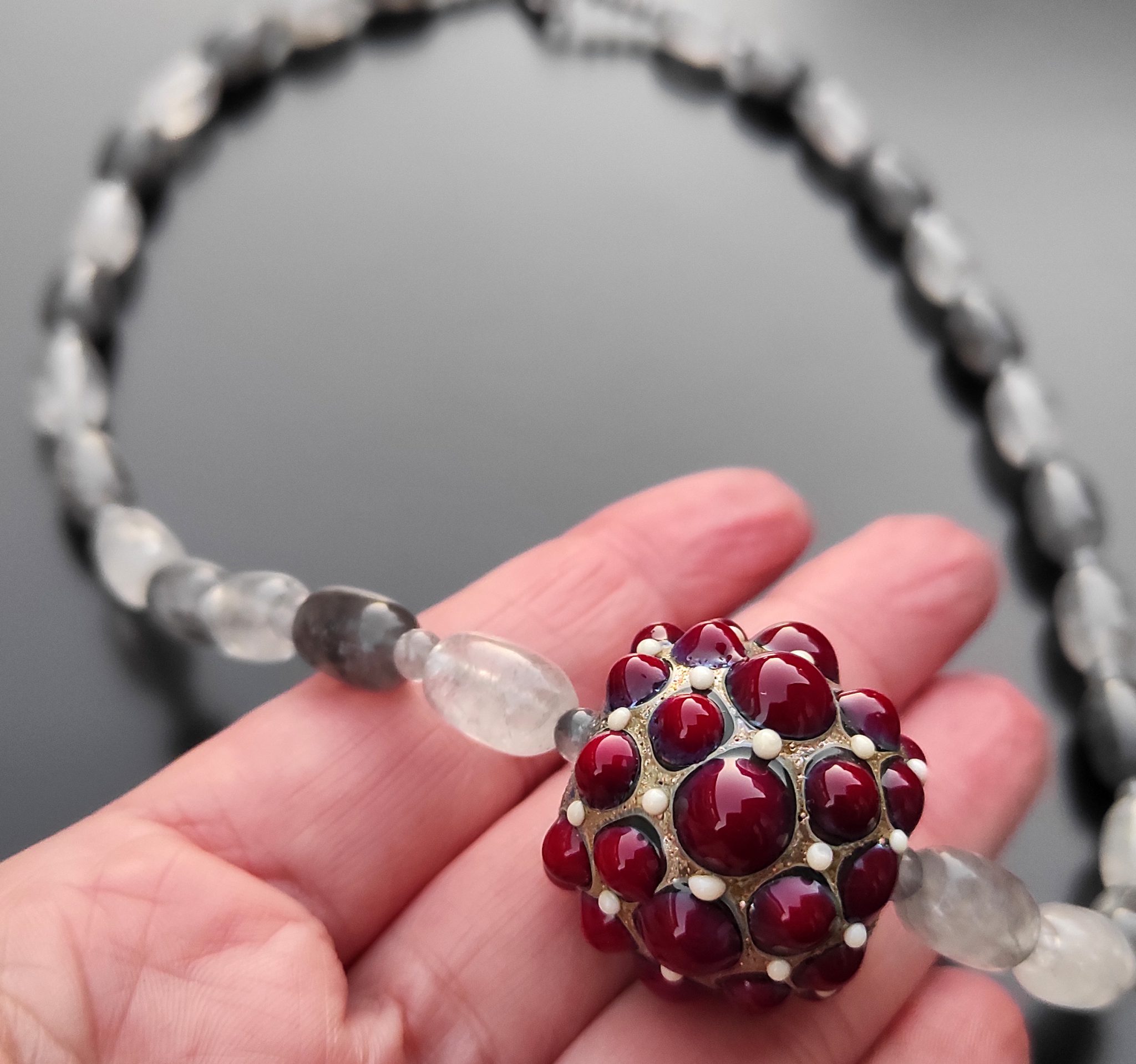 collana con vetro di murano